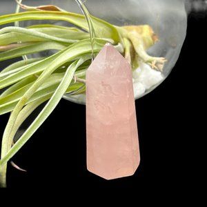 Rose Quartz Pointed Reenergize Natural Mineral Rock Specimen Tower Formation